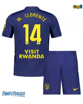 Atletico Madrid Marcos Llorente #14 Echipament de Fotbal Replică 2025-26 Copii Deplasare (+ Șorturi)